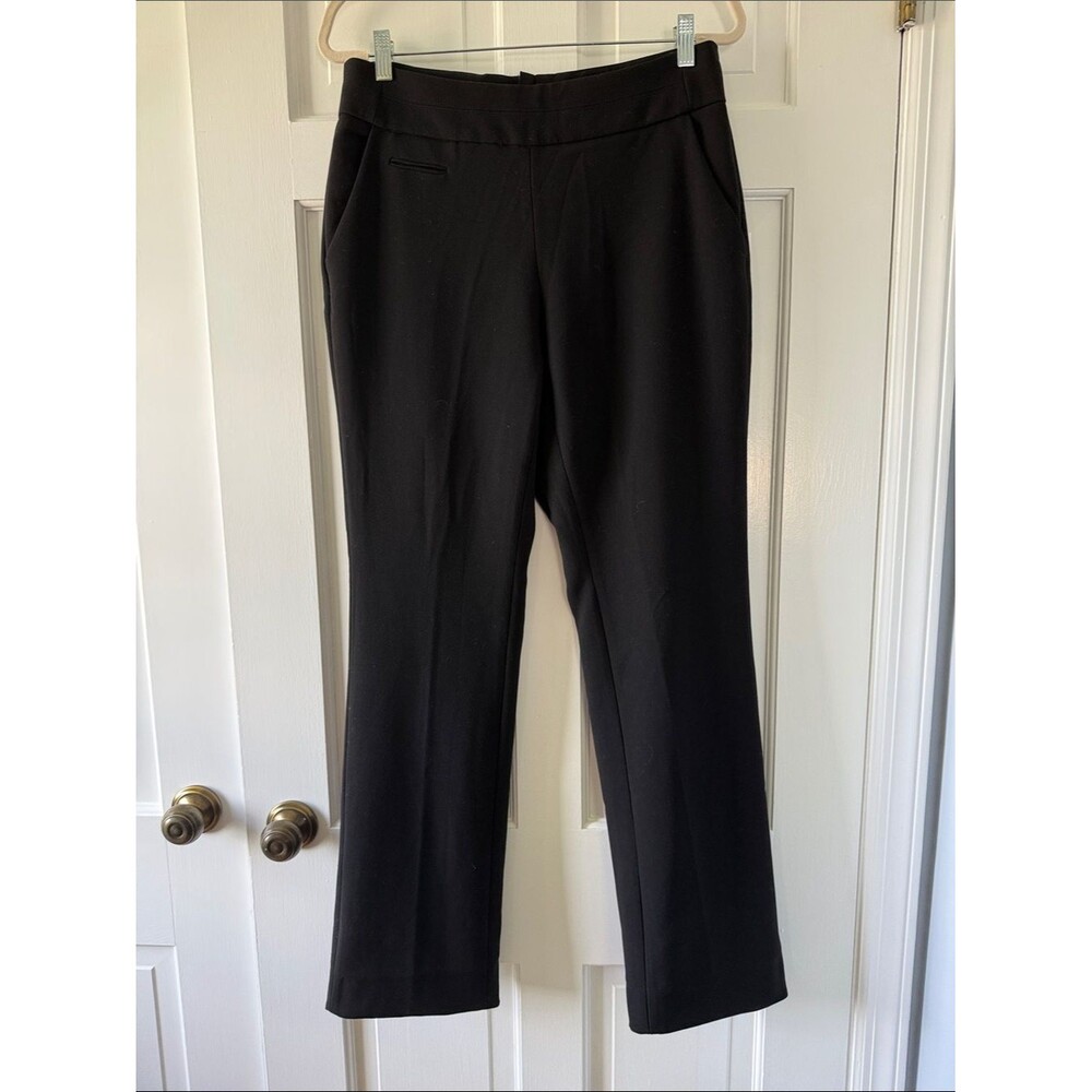 T Tahari Black Straight Leg Pants
